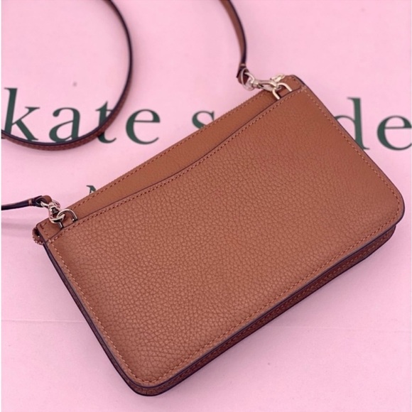 Kate Spade Leila Small flap Crossbody Warm Gingerbread - Picture 3 of 13